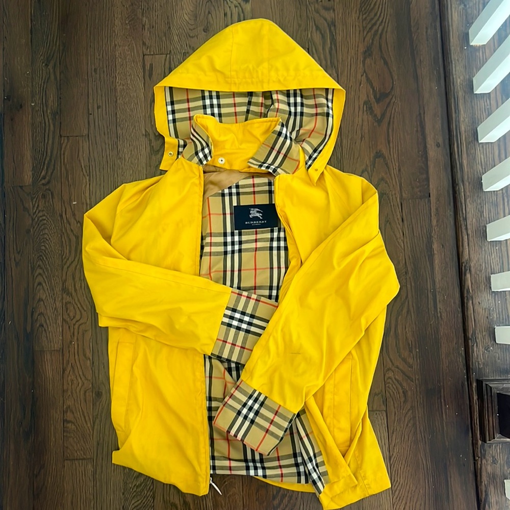BURBERRY LONDON WOMENS YELLOW CLASSIC RAINCOAT XS